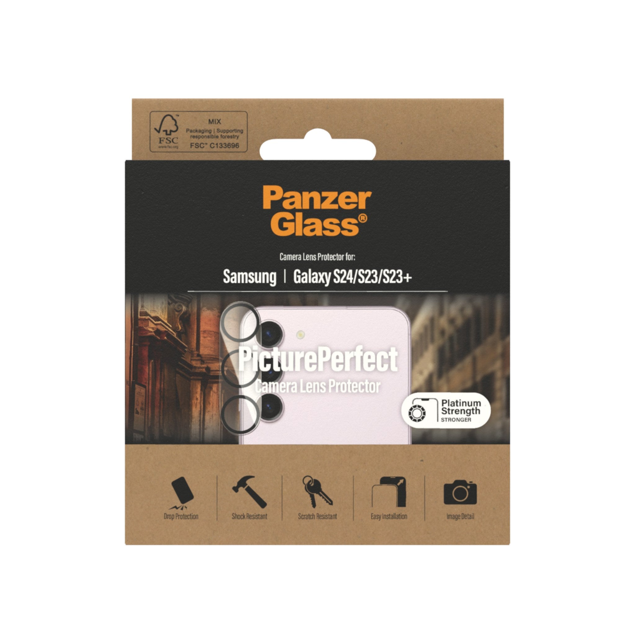 PanzerGlass® PicturePerfect Kameralinsebeskytter Samsung Galaxy S23 | S23+